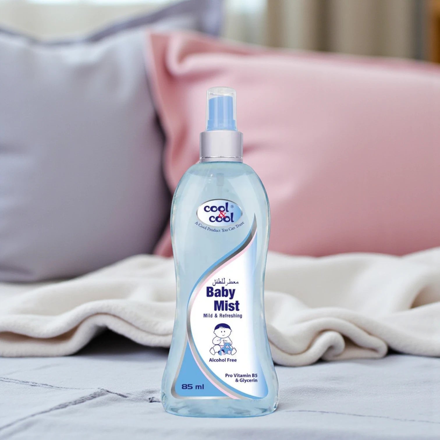 Cool & Cool Baby Mist 85ml – Mild & Refreshing Baby Spray | Alcohol-Free with Pro Vitamin B5 & Glycerin - Damoo