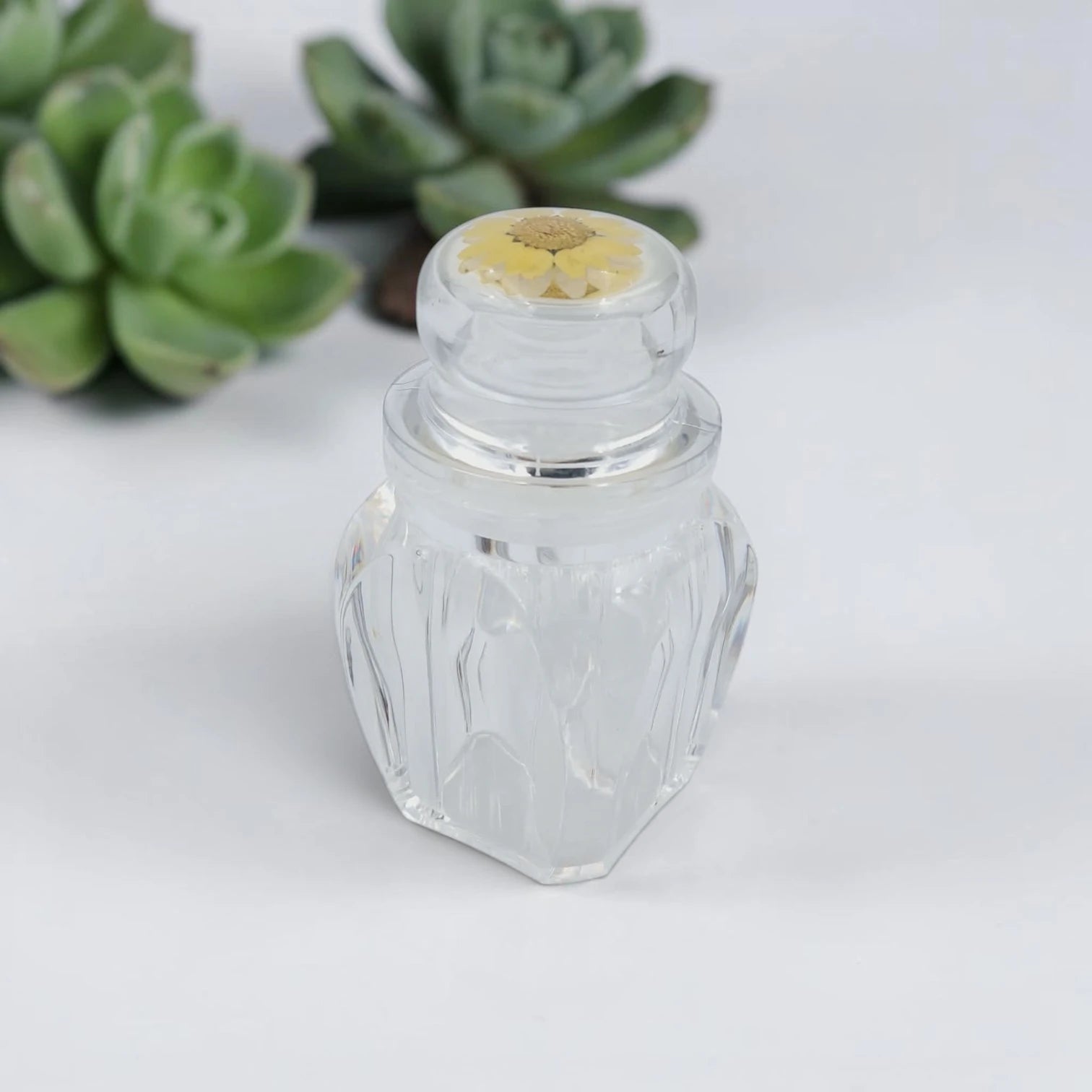 2-Piece Acrylic Cruet Set with Metal Stand, Spice & Condiment Jars with Lid (Salt & Pepper, Oil, Sauce Holder), Kitchen & Dining Table Organizer - Damoo
