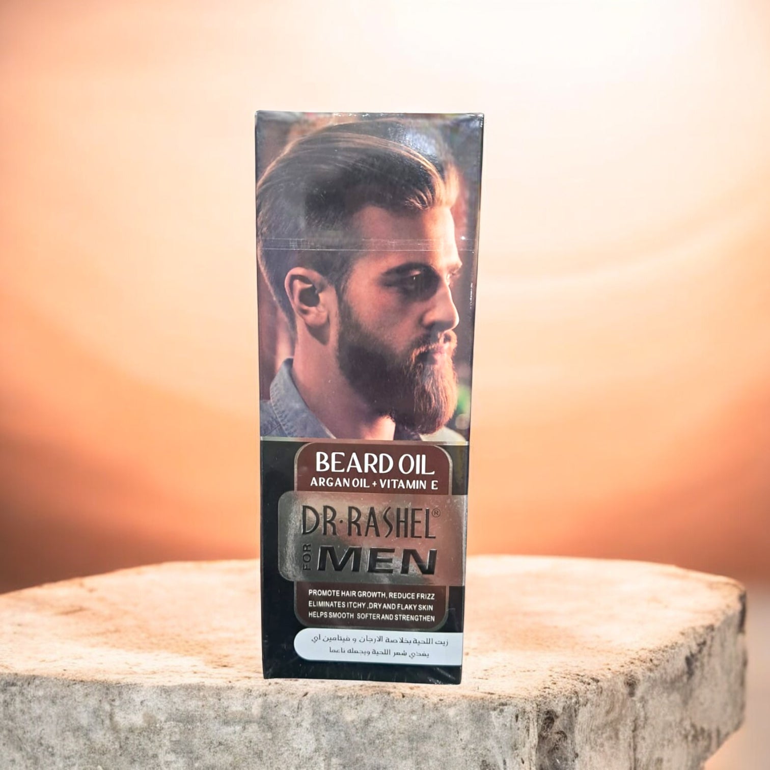 DR. RASHEL For Men Beard Oil with Argan Oil & Vitamin E – Hair Growth Booster & Frizz Control Treatment (50ml) - Damoo