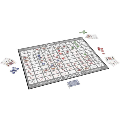 Goliath Sequence Premium Edition Board Game – Giant 20.25 x 26.25 inch Board, Exclusive Chips & Deluxe Cards, Strategy Card Game for 2-12 Players, Ages 7+ - Damoo