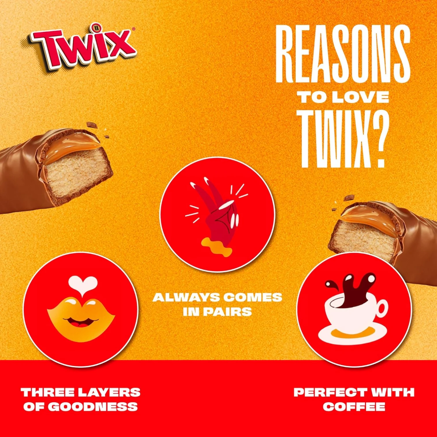 Twix Minis Chocolate Bars – 10 Pieces | Crunchy Shortbread with Caramel & Milk Chocolate – 2 x 200g Special Offer Pack