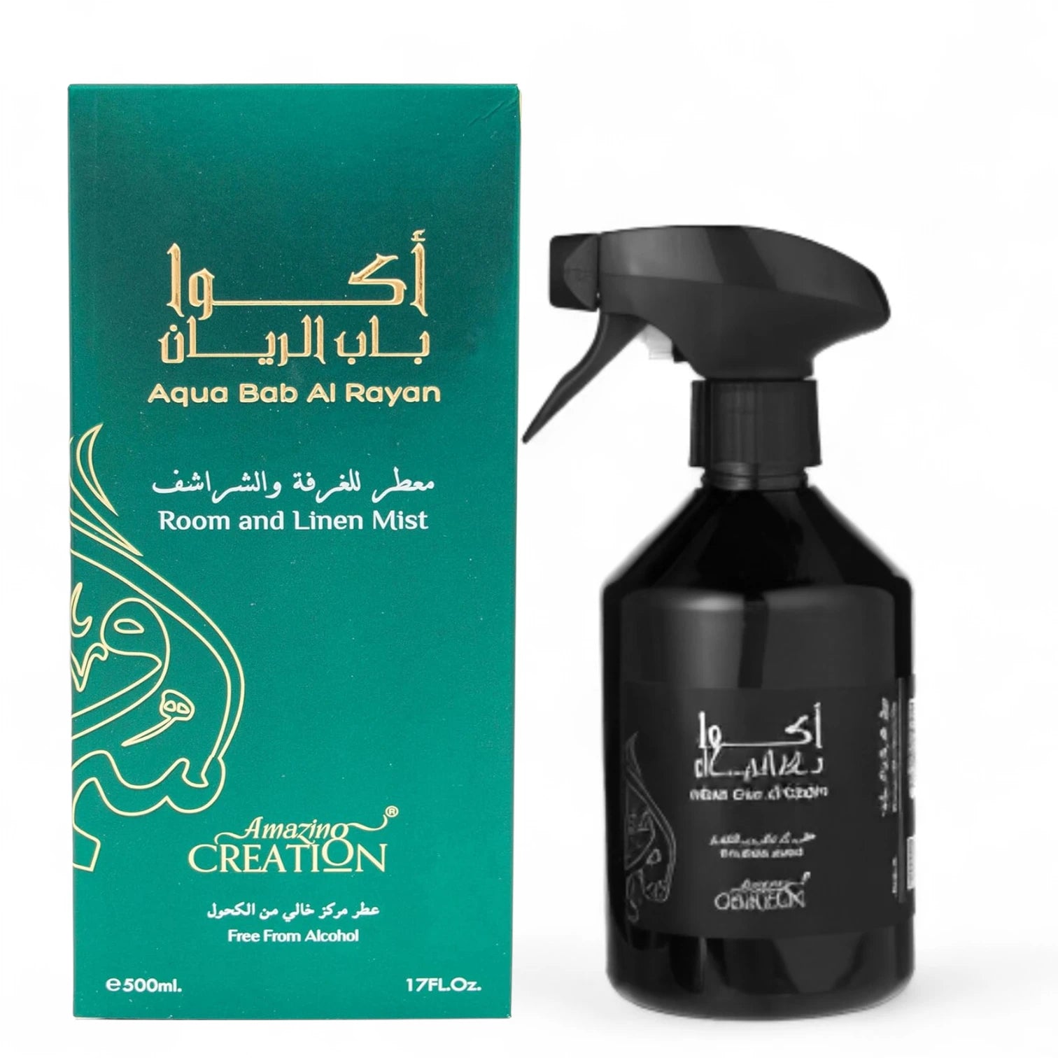 Amazing Creation Aqua Bab Al Rayan Room And Linen Mist, Room Freshener 500ml - Damoo