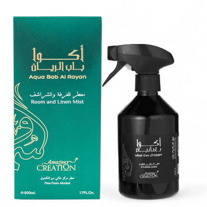 Amazing Creation Aqua Bab Al Rayan Room And Linen Mist, Room Freshener 500ml - Damoo
