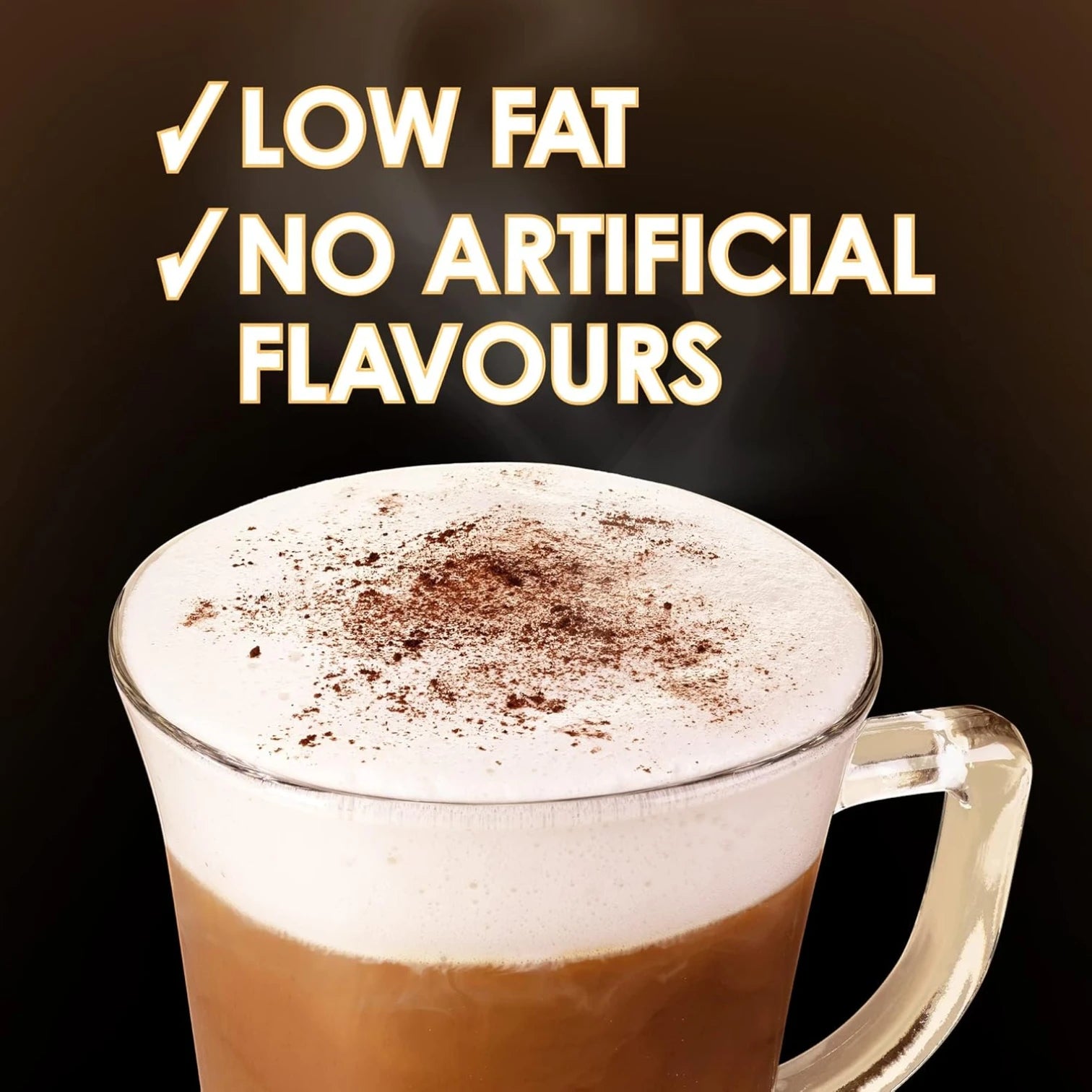 Nescafé Gold Cappuccino Unsweetened Taste – 10 Sticks (14.2g Each) | Premium Instant Coffee Mix with Arabica & Robusta | Low Fat & No Artificial Flavors - Damoo