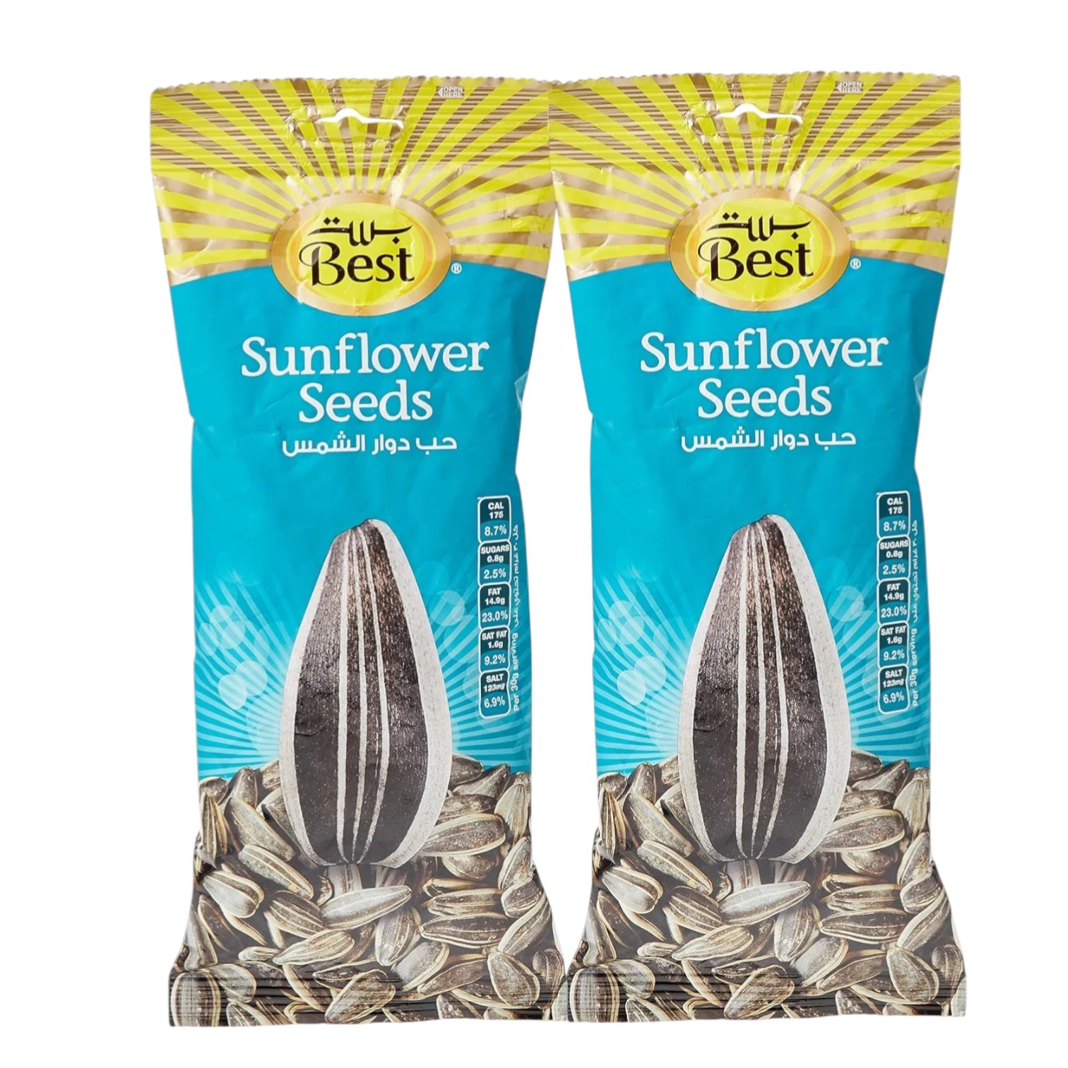 Best Premium Roasted & Salted Sunflower Seeds – 2 x 150g Pack | Rich in Protein & Antioxidants | Healthy Crunchy Snack | With Vitamin A, B & E - Damoo
