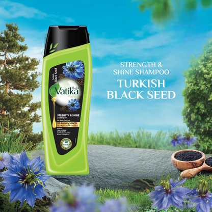 Vatika Naturals Turkish Black Seed Strength & Shine Conditioner – Anti-Frizz Nourishing Hair Therapy for Weak, Dull & Dry Hair – 400ml - Damoo