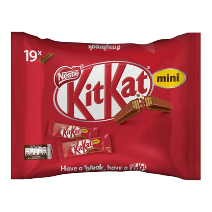 Nestlé KitKat 2-Finger Mini Milk Chocolate Wafer Bars – 250g Sharing Bag | Crispy Wafers Coated in Creamy Milk Chocolate | Perfect Breaktime Snack for Gifting & Sharing - Damoo