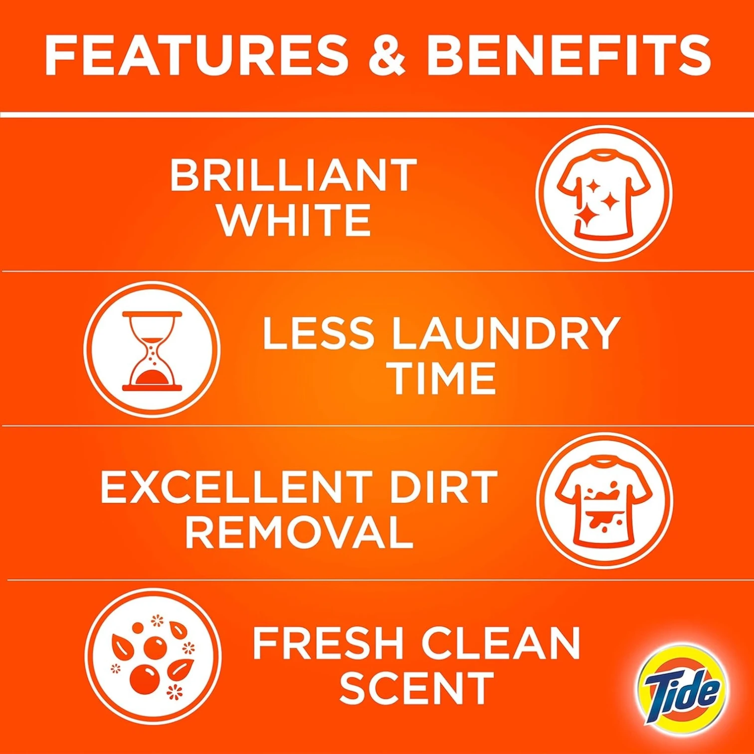 Tide Washing Powder LS 5Kg – Powerful Stain & Dirt Removal, Best Whiteness for Bright and Brilliant Whites, Fresh Clean Scent, Fast & Easy Laundry Without Pre-Soaking, Prewashing, or Scrubbing, Suitable for All Washing Machines - Damoo