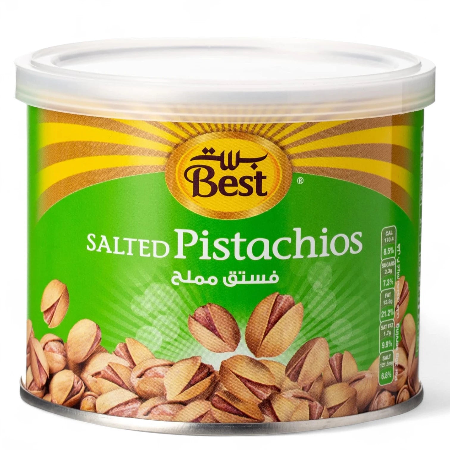 BEST Super Salted Pistachios 110g Can | Roasted & Lightly Salted | High-Protein, Healthy Gourmet Snack - Damoo