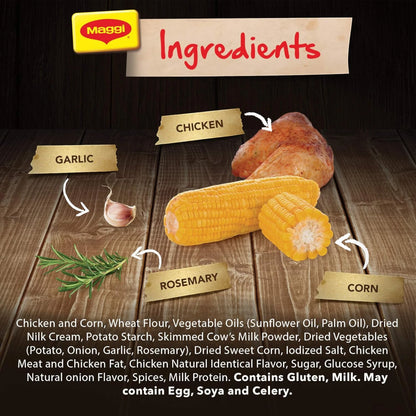 Maggi Excellence Chicken Soup with Corn 47g – Rich, Aromatic & Protein-Rich | Halal Certified & Preservative-Free - Damoo