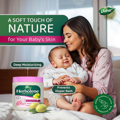 Dabur Herbalene Baby olives jelly 225ml – Deep Moisturizing Olive Jelly | Dermatologically Tested