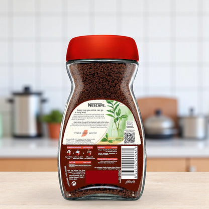 Nescafé Red Mug Instant Coffee Jar 95g – Smooth & Rich Signature Roast | Medium Roast Blend of Robusta & Arabica | 48 Cups | Caffeinated | Easy to Prepare - Damoo