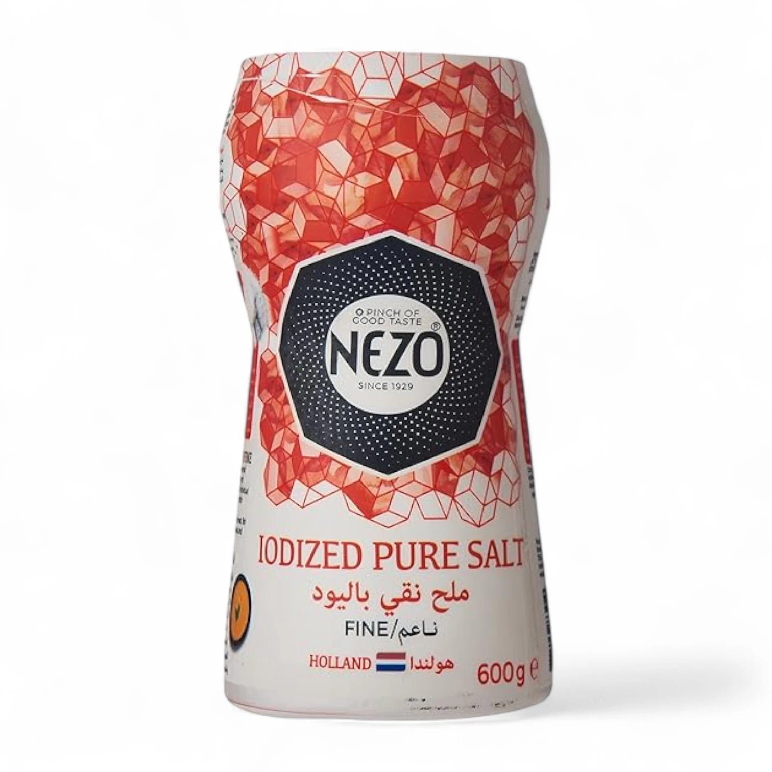 Nezo Fine Table Salt Iodized Bottle 600g | Pure Fine Crystals with Essential Iodine for Everyday Cooking - Damoo
