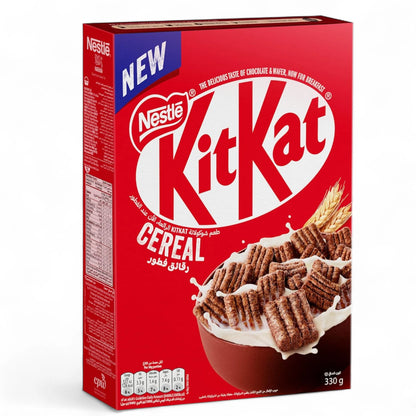 Nestlé KitKat Breakfast Cereal – 330g | Chocolate & Wafer Flakes with Whole Grains | Crispy, Cocoa-Filled Start to Your Day - Damoo