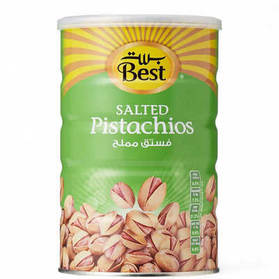 BEST Roasted & Salted Pistachios 400g Can | Premium Gourmet Snack | High Protein, Vegan-Friendly, Lightly Salted Nuts - Damoo