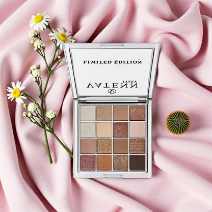 VATENN Italy Dubai 1021 Limited Edition Eyeshadow Palette – 16 Rich Pigmented Shades, Matte & Shimmer Finishes, Long-Lasting Professional Eye Makeup Kit - Damoo