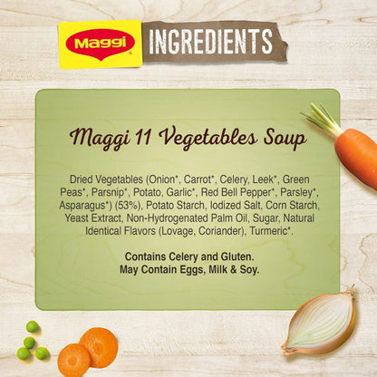 Maggi Vegetable Soup Sachet 53g – Wholesome, High-Fiber, and Halal-Certified | No Added Preservatives - Damoo