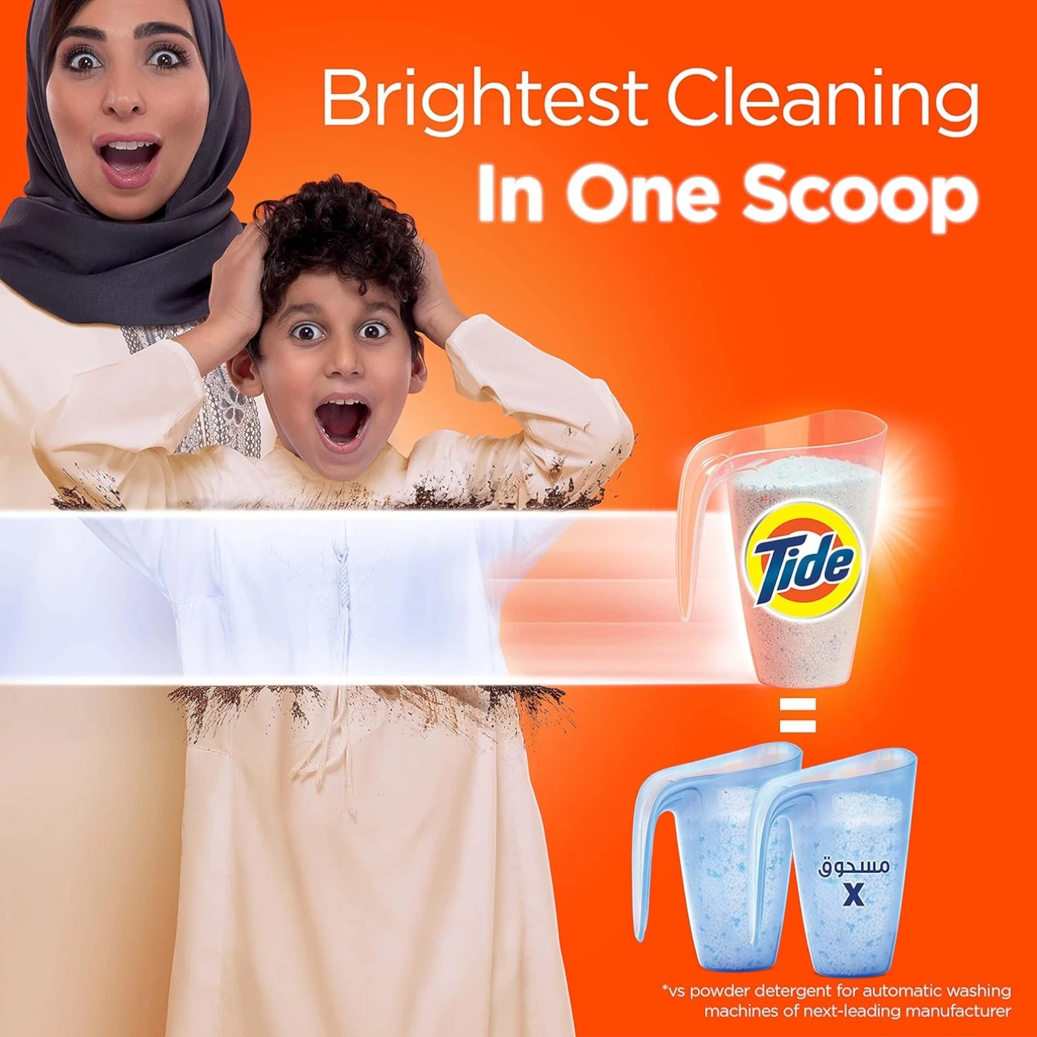 Tide Washing Powder LS 5Kg – Powerful Stain & Dirt Removal, Best Whiteness for Bright and Brilliant Whites, Fresh Clean Scent, Fast & Easy Laundry Without Pre-Soaking, Prewashing, or Scrubbing, Suitable for All Washing Machines - Damoo