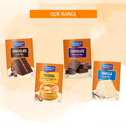 American Garden Chocolate Cake Mix 500g – Easy Bake Rich Chocolate Cake Mix – No Artificial Colors or Preservatives - Damoo