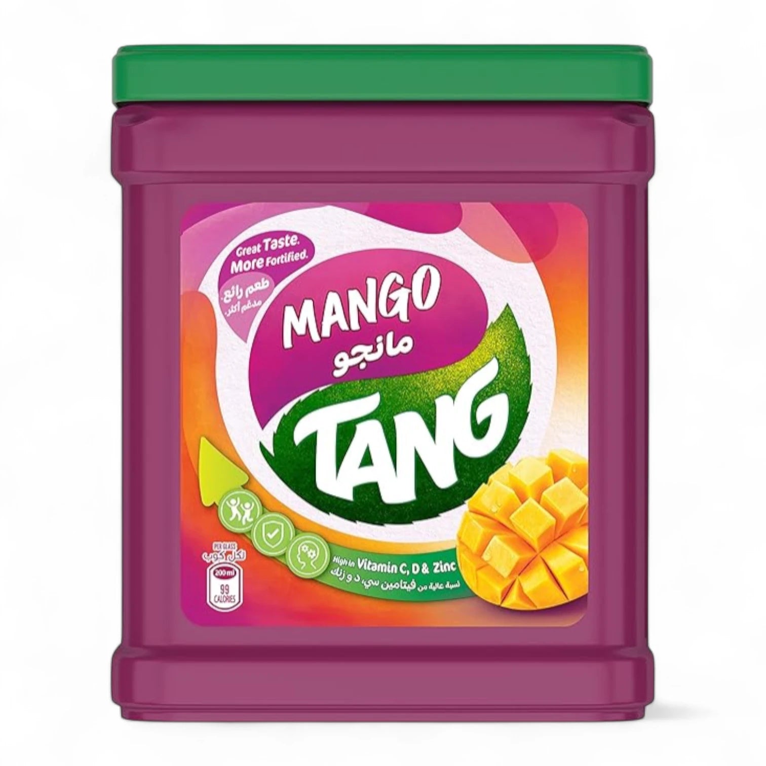 Tang Mango Flavored Drink Powder – 2kg | With Vitamin C, D & Zinc | No Artificial Colors | Refreshing Mango Juice Mix - Damoo