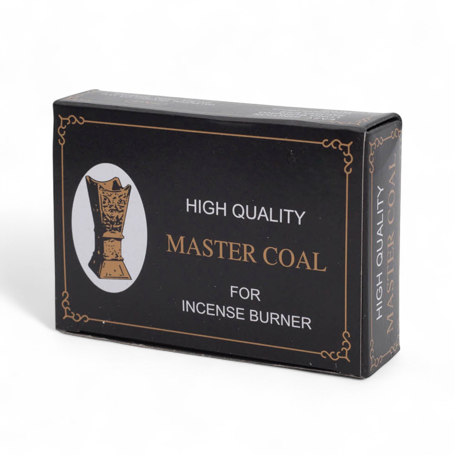 AJ Master Coal Premium Quick Lighting Charcoal Tablets for Bakhoor, Oud, Incense & Hookah | Made in Japan | 60 Smokeless, Long Burning 33mm Charcoal Pieces for Home, Gatherings & Relaxation