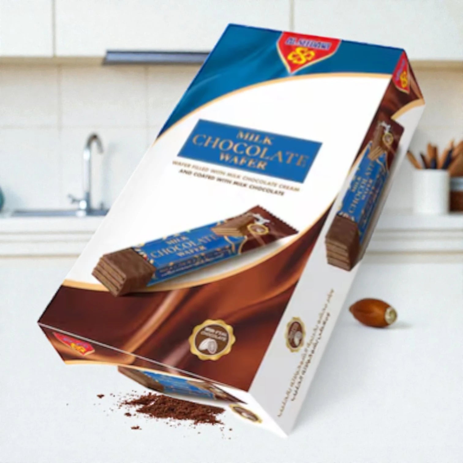 Al-Seedawi Milk Chocolate Wafer Multipack 24 x 20g – Crispy Wafer Biscuits Coated with Smooth Milk Chocolate – Sweet Snack for Kids & Adults - Damoo