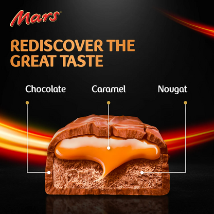 Mars Miniatures Classic Milk Chocolate with Nougat & Caramel, Bite-Size Individually Wrapped Chocolate Pieces for Everyday Snacking & Sharing (150g) - Damoo