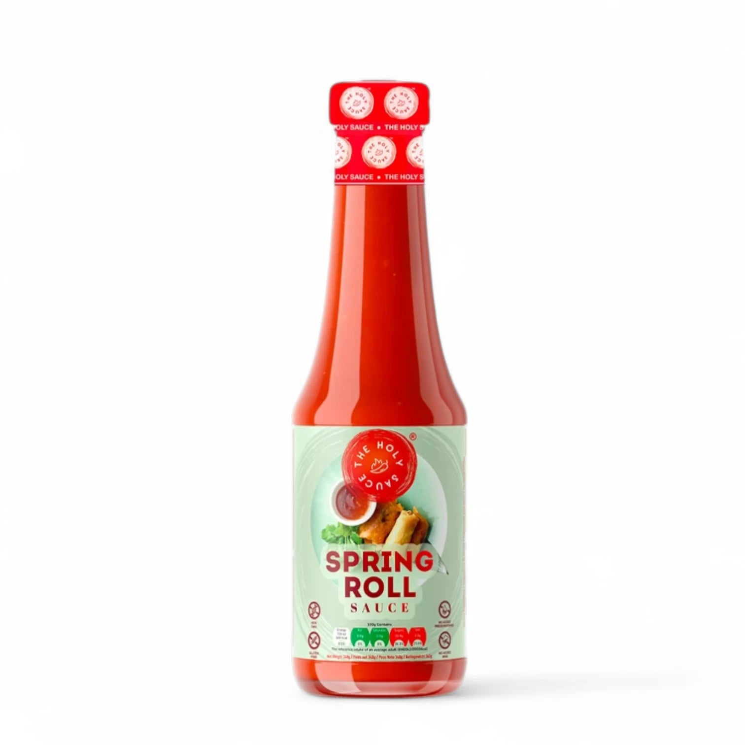 The Holy Sauce Spring Roll Sauce 340g – Sweet & Tangy Dipping Sauce for Spring Rolls, Dumplings & Asian Appetizers | Vegan & Gluten-Free - Damoo