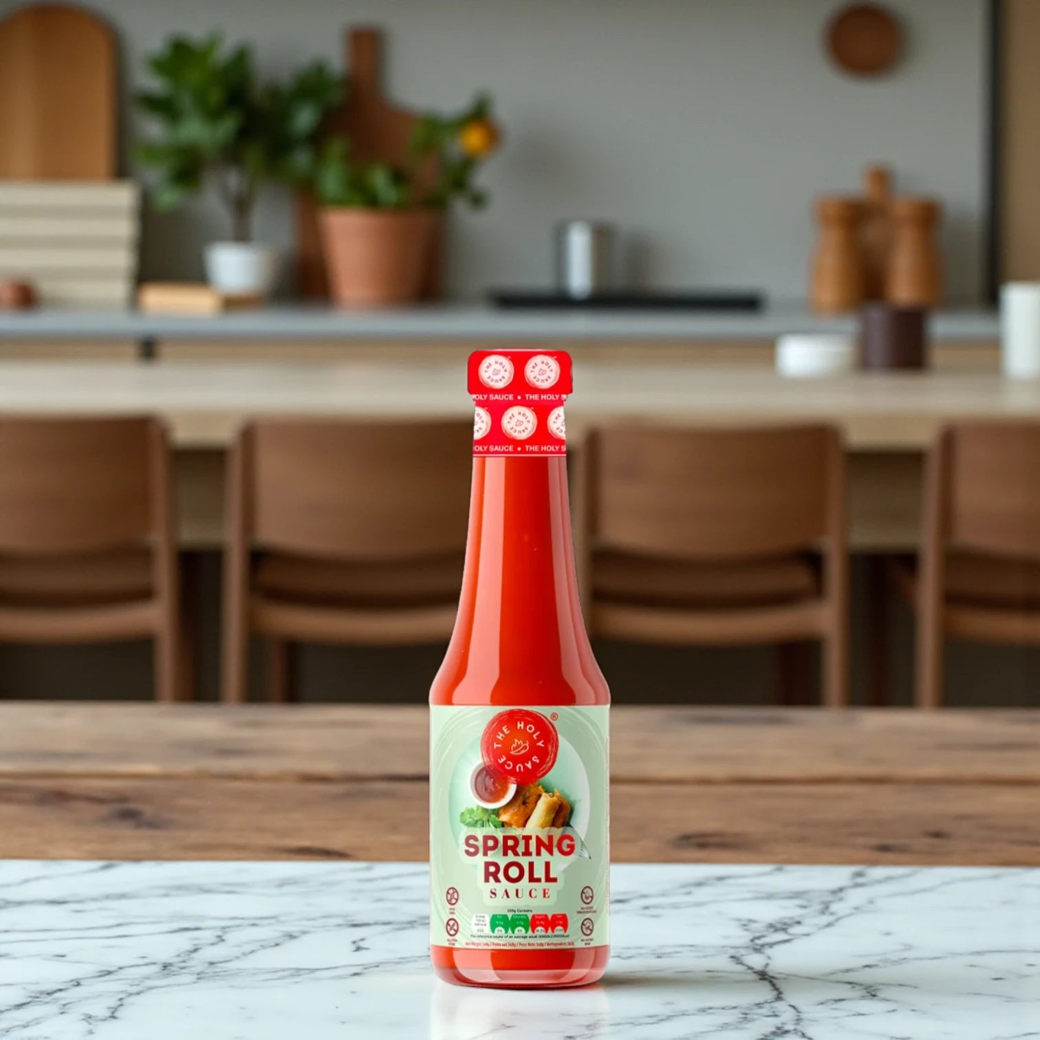 The Holy Sauce Spring Roll Sauce 340g – Sweet & Tangy Dipping Sauce for Spring Rolls, Dumplings & Asian Appetizers | Vegan & Gluten-Free - Damoo