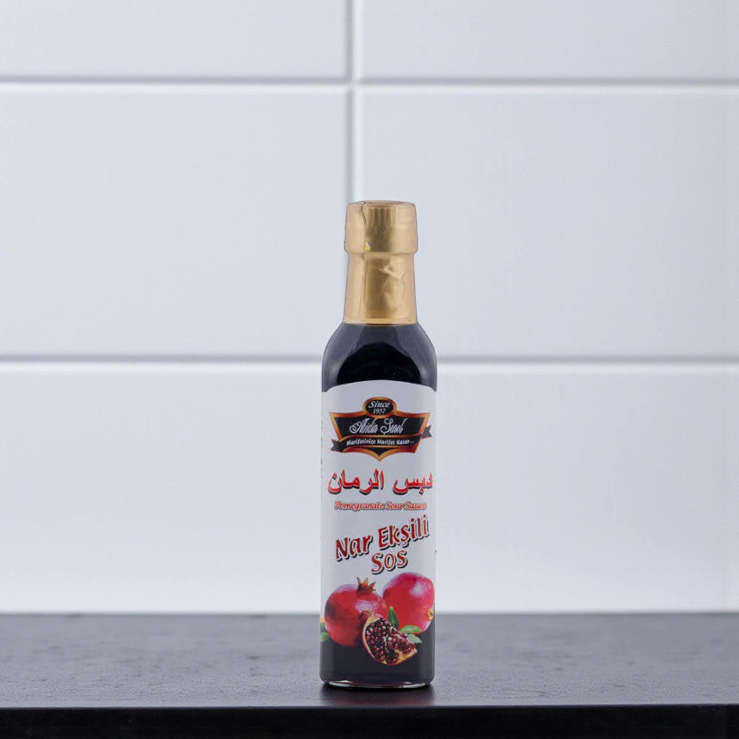 Abidin Senol Pomegranate Sour Sauce 350g – Sweet & Tangy Flavor Enhancer for Marinades, Dressings & Gourmet Recipes | Made in Turkey - Damoo