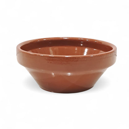 Traditional Brown Clay Bowl – Classic Ceramic Serving Bowl for Hot & Cold Dishes | Rustic Terracotta Design for Kitchen & Table Décor - Damoo
