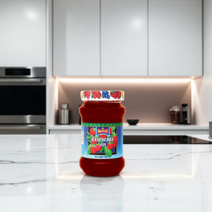 Natco Sugar-Free Raspberry Jam – 450g | All-Natural Fruit Preserve with 30% Real Raspberry | No Added Sugar - Damoo