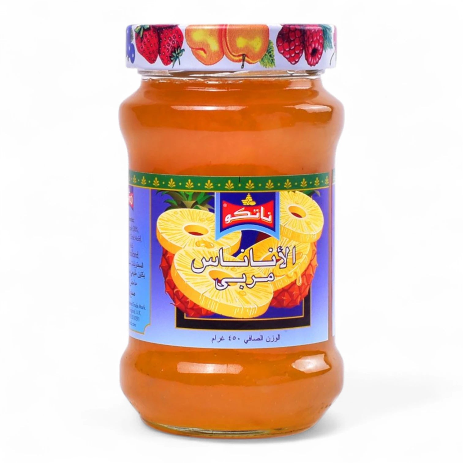 Natco Sugar-Free Pineapple Jam – 450g | All-Natural Fruit Preserve with Real Pineapple | No Added Sugar - Damoo