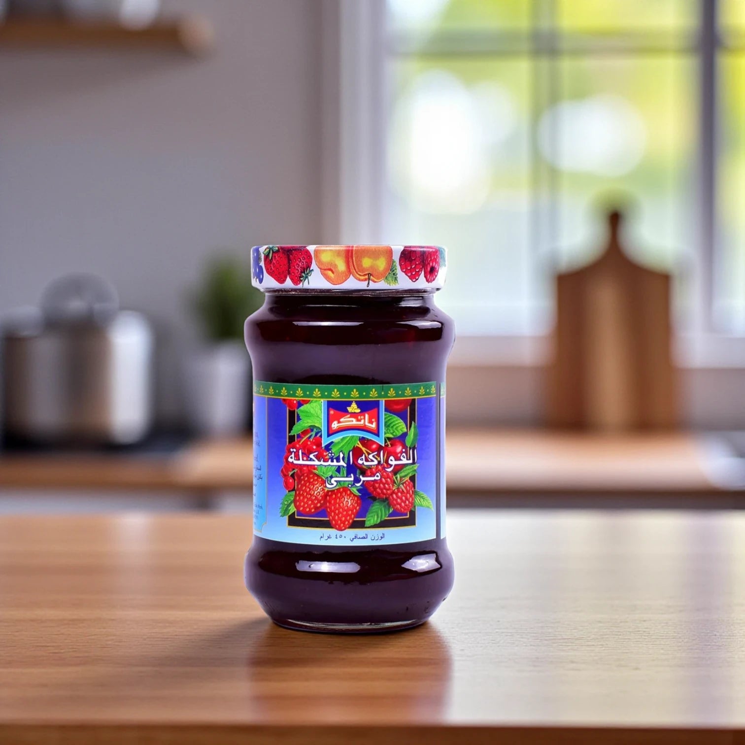 Natco Sugar Free Mixed Fruit Jam – No Added Sugar, Naturally Sweetened Fruit Spread for Toast, Cakes & More – 450g - Damoo
