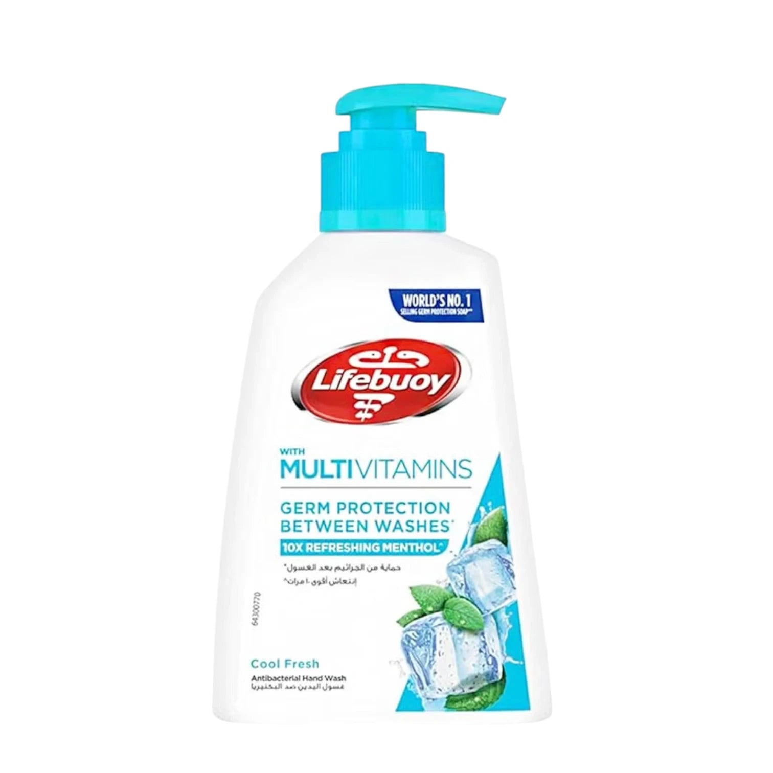 Lifebuoy Antibacterial Hand Wash – Cool Fresh 200ml with Activ Silver+ Formula – 100% Stronger Germ Protection - Damoo