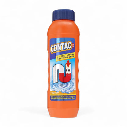 Contac Drain Opener 500g – Heavy Duty Drain Cleaner for Sinks, Washbasins & Pipes | Removes Grease, Hair & Odors | Safe for Plumbing & Septic Tanks - Damoo