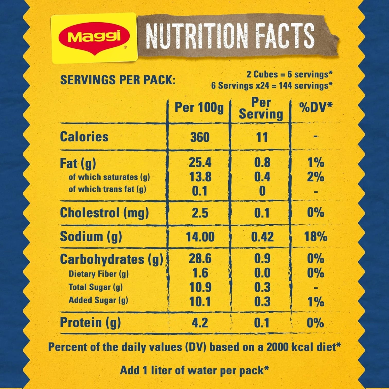 Maggi Chicken Low Salt Stock with Herbs Bouillon Cubes – 432g Box | 30% Less Salt, Natural Chicken Flavor with Herbs & Spices, No Preservatives or Artificial Flavors - Damoo