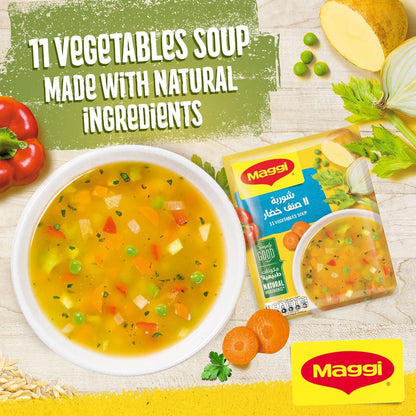 Maggi Vegetable Soup Sachet 53g – Wholesome, High-Fiber, and Halal-Certified | No Added Preservatives - Damoo