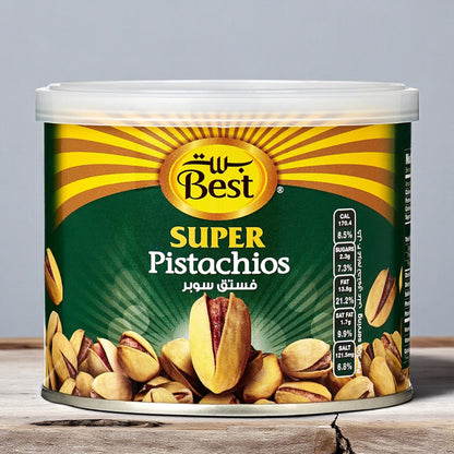 BEST Super Salted Pistachios 110g Can | Roasted & Lightly Salted | High-Protein, Healthy Gourmet Snack - Damoo