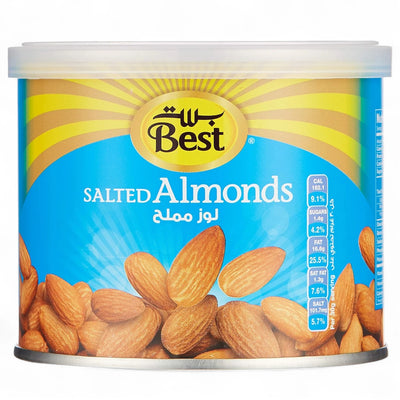 Best Salted Almonds 110g Can | Roasted & Crunchy Snack | Rich in Healthy Fats | Perfect for On-the-Go or Sharing - Damoo