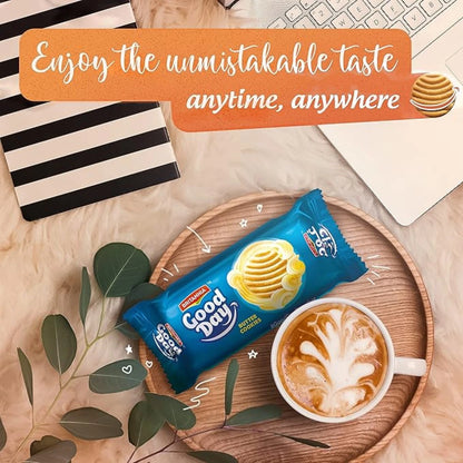 Britannia Good Day Butter Cookies Multipack 8 x 72g – Crispy Butter Biscuits with Rich Flavor – Perfect Snack for Tea Time & Lunchboxes - Damoo