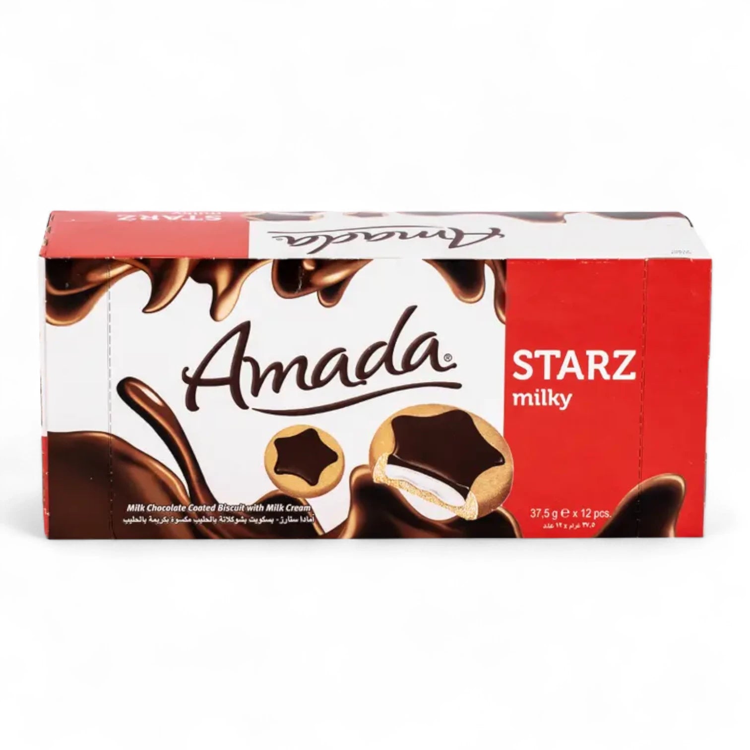 Amada Starz Milky Chocolate Biscuit Bar – Crunchy Biscuits Coated in Smooth Milk Chocolate – Perfect Gift Snack by Solen - Damoo