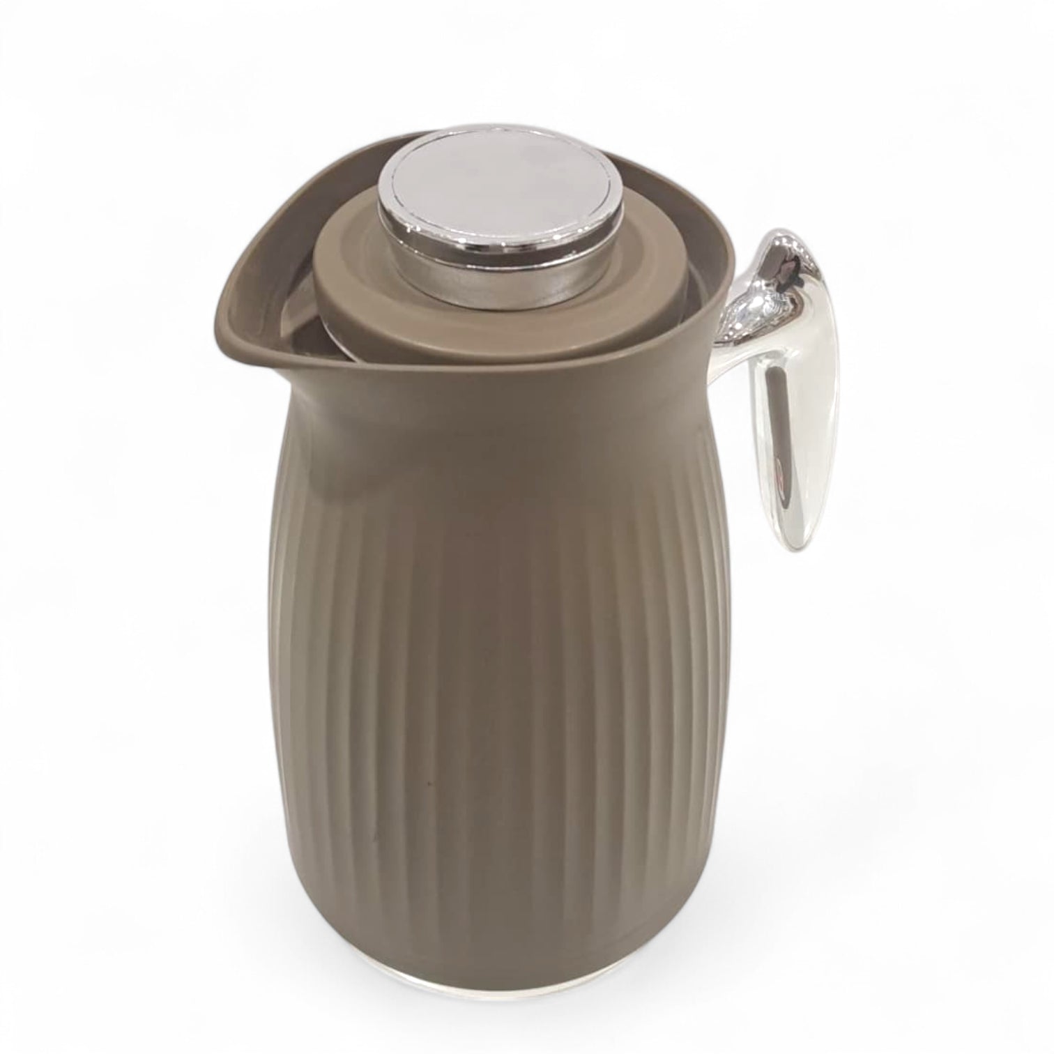 GERMAX Elegant Black & Gold Insulated Thermos Flask – Premium Vacuum Jug for Hot & Cold Beverages – 1 L Capacity with Luxury Golden Handle & Lid - Damoo