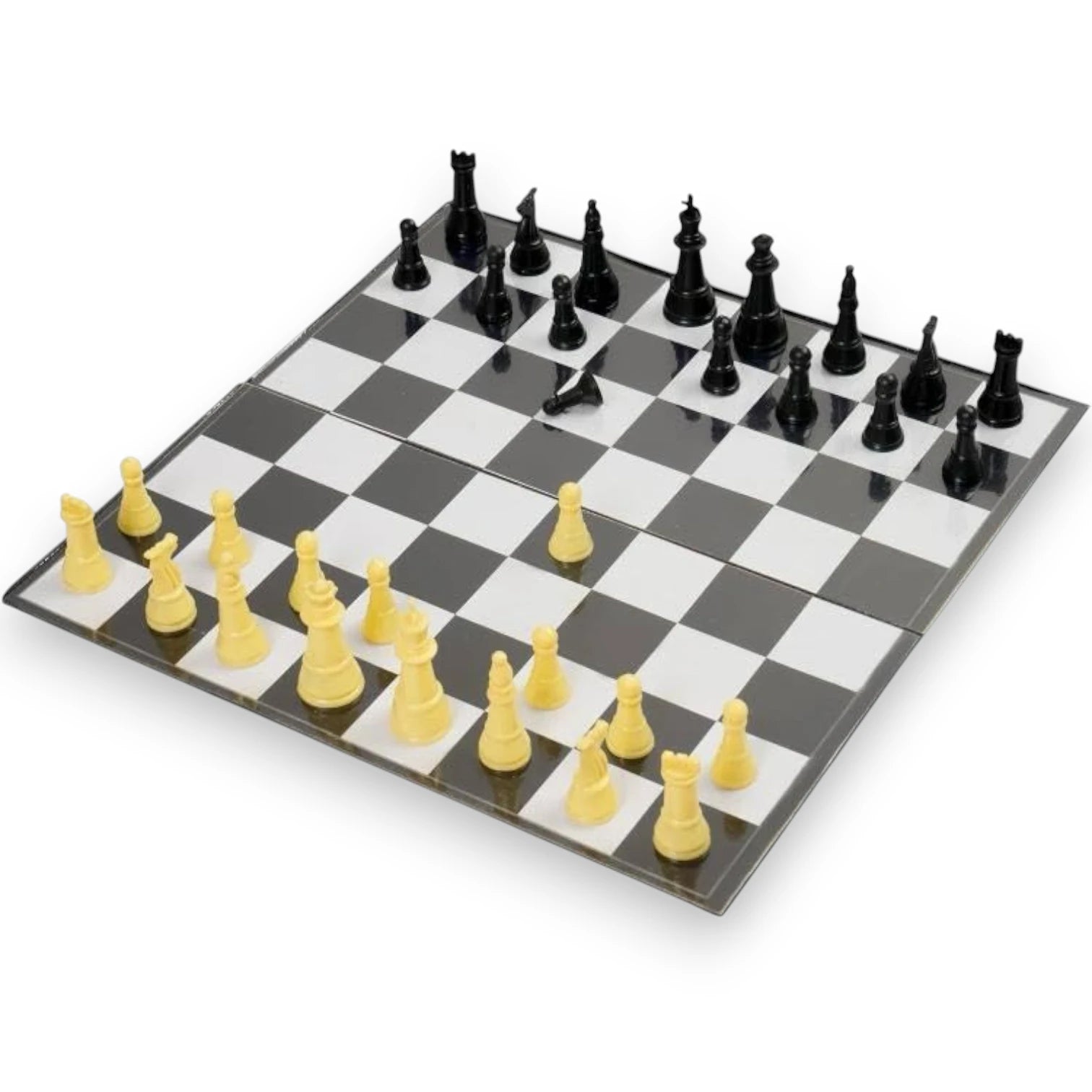 FUN CLASSIC TOYS Magnetic Chess Board Set | Folding Travel Chess Game for Kids & Adults | Portable Educational Board Game with Magnetic Pieces | Strategy Game for Intelligence Development