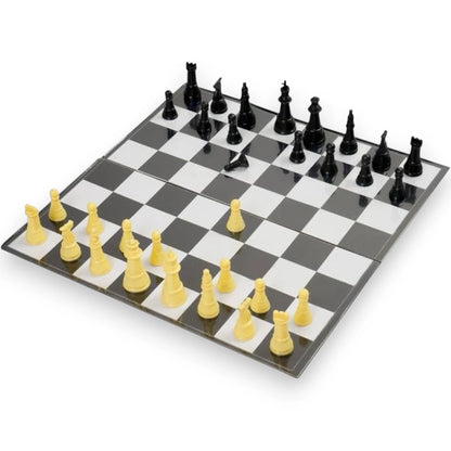 FUN CLASSIC TOYS Magnetic Chess Board Set | Folding Travel Chess Game for Kids & Adults | Portable Educational Board Game with Magnetic Pieces | Strategy Game for Intelligence Development