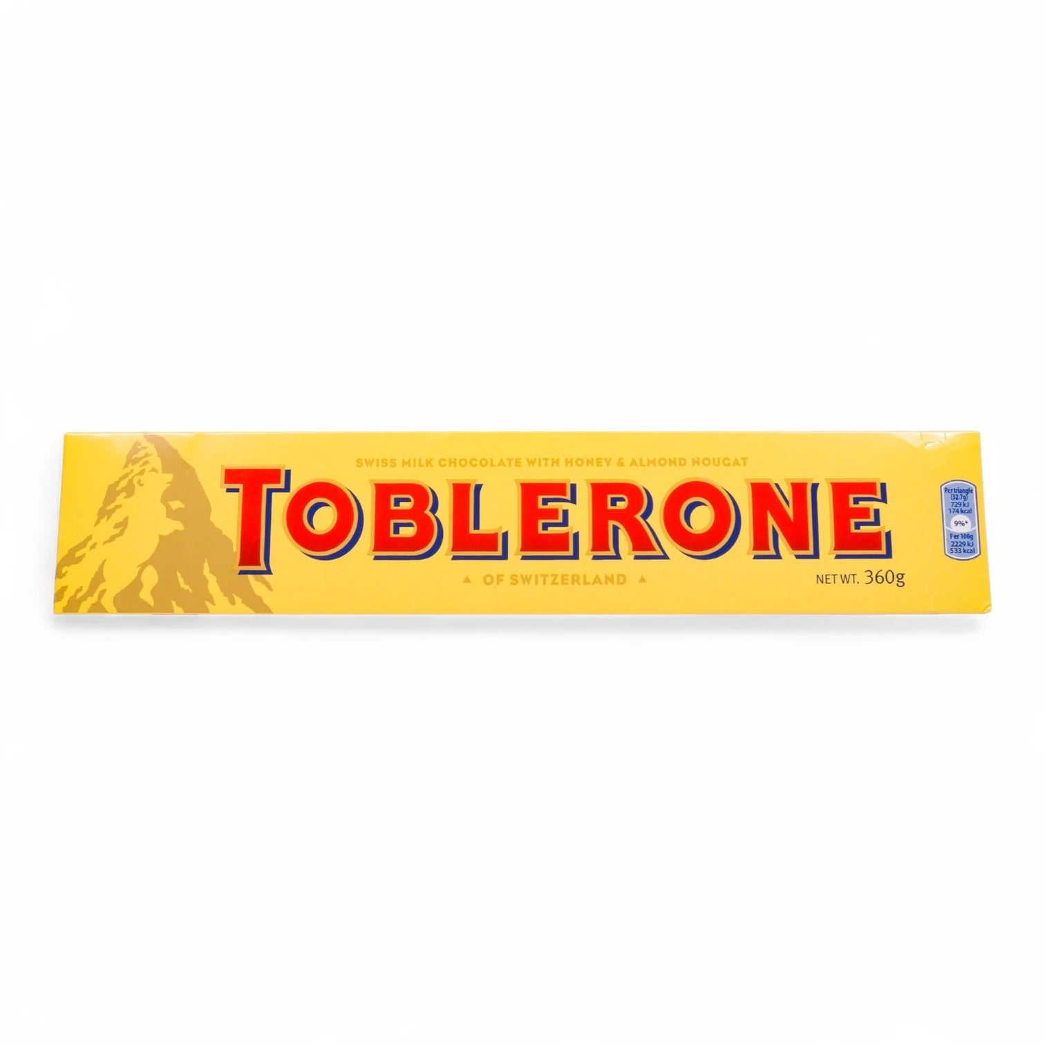 Toblerone Swiss Milk Chocolate Bar with Honey and Almond Nougat – Iconic Triangular Treat from Switzerland – Perfect for Gifting, Snacking & Sharing - Damoo
