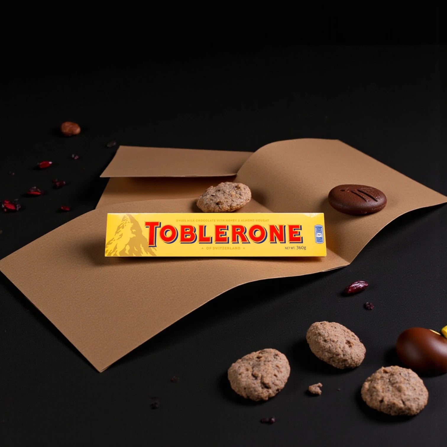 Toblerone Swiss Milk Chocolate Bar with Honey and Almond Nougat – Iconic Triangular Treat from Switzerland – Perfect for Gifting, Snacking & Sharing - Damoo