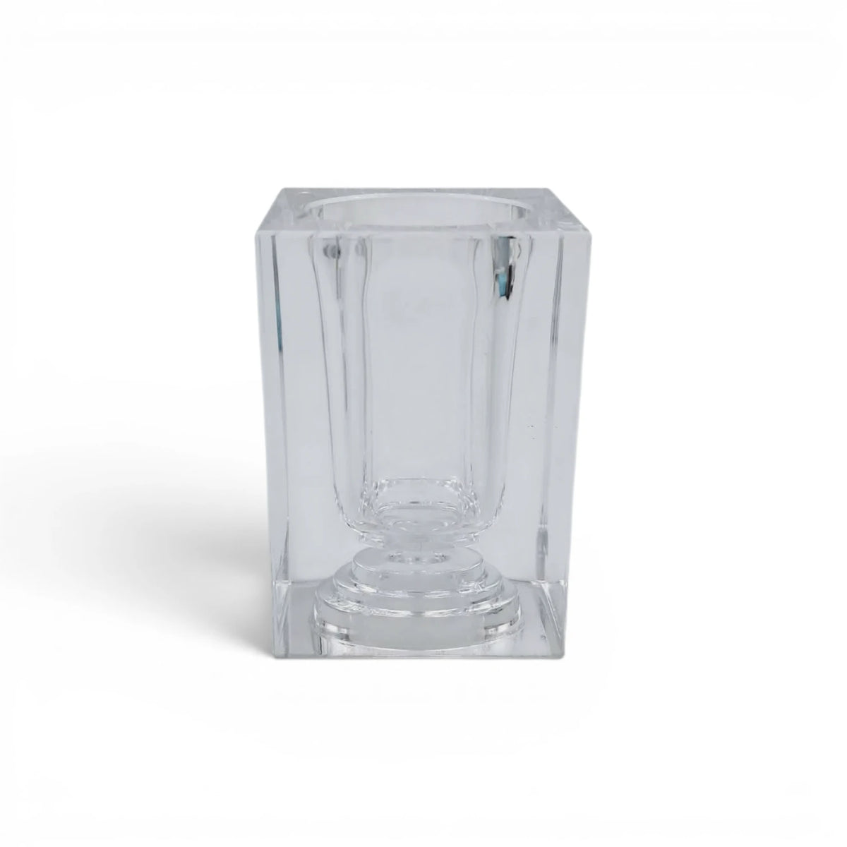 Clear Acrylic Toothpick Holder, Multi-Purpose Cotton Swab & Pen Holder (8H x 5L x 5W CM), Stylish Tabletop Organizer – Available in 2 Designs - Damoo