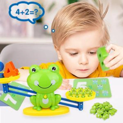 Creative Frog Math Balance Game for Kids – Educational Weighing Scale Toy with Frogs, Numbers & Flashcards | Fun Counting & Early Math Learning Toy Ages 3–7