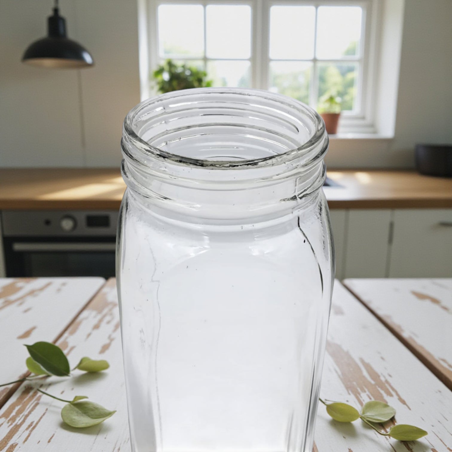 Lord & Lady Clear Glass Spice Jar with Stainless Steel Lid | Airtight Square Seasoning Container for Kitchen Storage | Modern Spice Organizer H(21.5cm) x W(7cm)